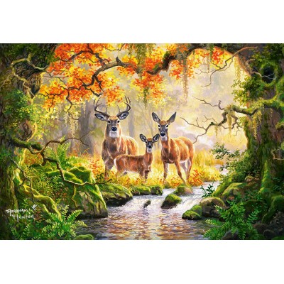 Castorland B-52325 Puzzle King of the Forest Hirsch Natur Wald Herbst 500 Teile 