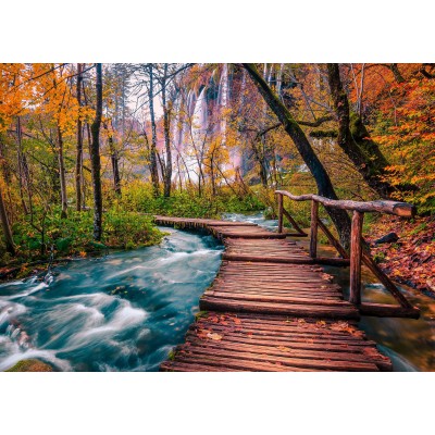 Puzzle Forest Stream In Plitvice Croatia Enjoy Puzzle 1089 1000 Teile