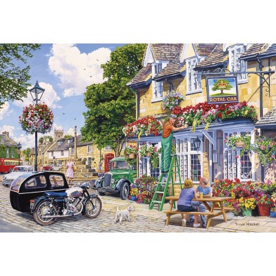 4 Puzzles The Gardener S Round Gibsons G5047 500 Teile Puzzle