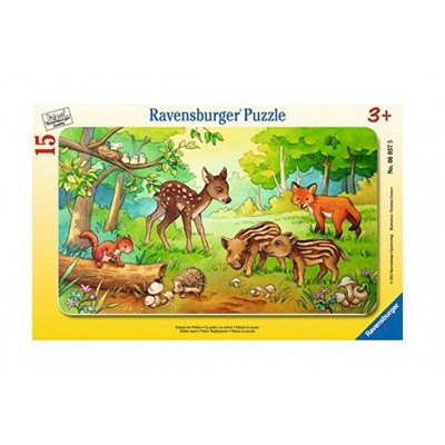 Rahmenpuzzle - Tierkinder des Waldes Ravensburger-06376 15 Teile Puzzle -  Tiere aus dem Wald - Planet'Puzzles