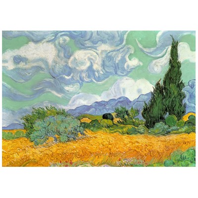 Wentworth-720904 Holzpuzzle - Van Gogh - Wheat Field with Cypresses