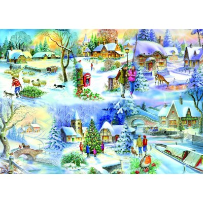 Puzzle The-House-of-Puzzles-1622 XXL Teile - Snowy Afternoon