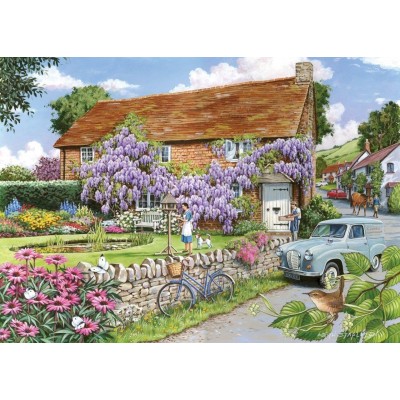 Puzzle The-House-of-Puzzles-3473 XXL Teile - Wisteria Cottage