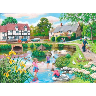 Puzzle The-House-of-Puzzles-4104 XXL Teile - Duck Pond