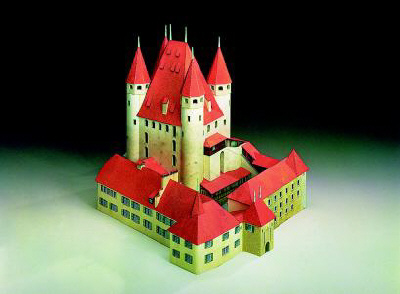 Puzzle Schreiber-Bogen-72396 Kartonmodelbau: Burg Thun