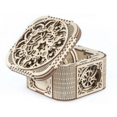 Ugears-12059 3D Holzpuzzle - Treasure Box