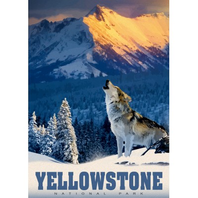 Puzzle  Alipson-Puzzle-50008 Yellowstone Wolf