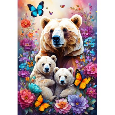 Puzzle  Alipson-Puzzle-50115 Bären - Mutterliebe Kollektion