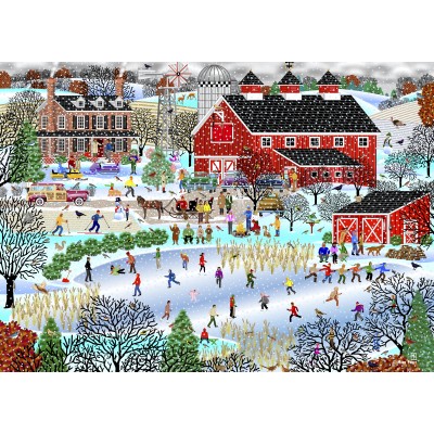 Puzzle  Alipson-Puzzle-50135 Duck Pond in Winter