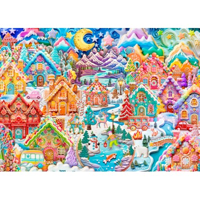 Puzzle  Alipson-Puzzle-50137 Colorful Cookietown Night