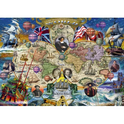 Puzzle  Alipson-Puzzle-F-50040 Große Entdecker der Welt