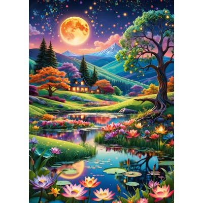 Puzzle  Alipson-Puzzle-F-50172 Nuit de Pleine Lune