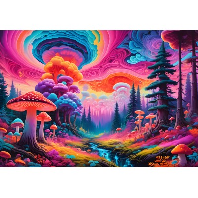 Puzzle  Alipson-Puzzle-F-50220 Pilzwald