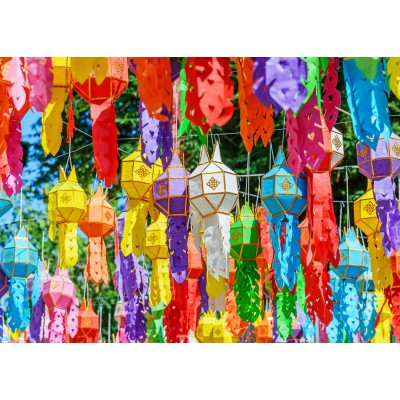 Puzzle  Alipson-Puzzle-F-50224 Bunte Laternen
