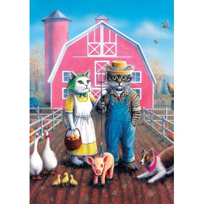 Puzzle  Art-Puzzle-5028 Cat Farm