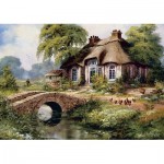 Puzzle  Art-Puzzle-5080 Grünes Dorf