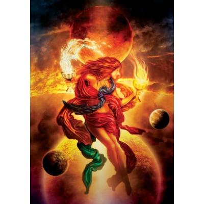 Puzzle Art-Puzzle-5186 Wasser und Feuer