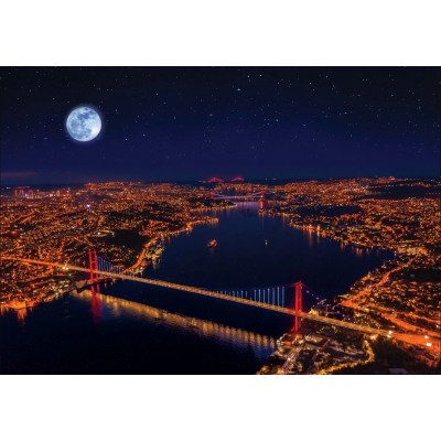  Art-Puzzle-5239 Neon Puzzle - Three Bridges, Bosporus