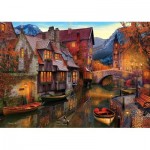 Puzzle  Art-Puzzle-5476 Canal Boats
