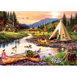 Puzzle  Art-Puzzle-5520 Camping Freunde