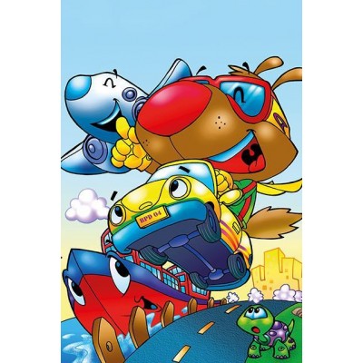 Art-Puzzle-5851 Wooden Puzzle - Schneller Hund
