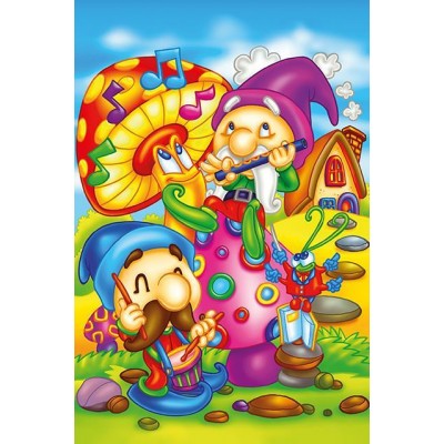 Art-Puzzle-5854 Wooden Puzzle - Singing Elves
