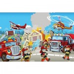  Art-Puzzle-5891 Wooden Puzzle - Hero Firefighters