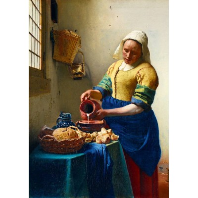 Puzzle Art-by-Bluebird-60066 Vermeer- The Milkmaid, 1658