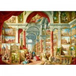 Puzzle  Art-by-Bluebird-60075 Panini - Picture Gallery with Views of Modern Rome, 1757