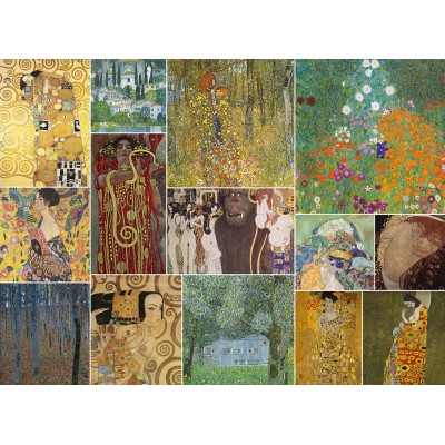 Puzzle Art-by-Bluebird-60156 Gustav Klimt - Collage