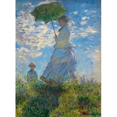 Puzzle  Art-by-Bluebird-60160 Claude Monet - Frau mit Sonnenschirm, 1875