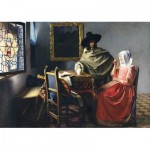 Puzzle  Art-by-Bluebird-F-60322 Johannes Vermeer - The Glass of Wine, 1661