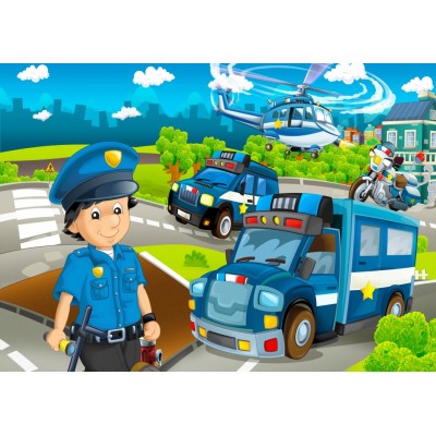 Puzzle  Bluebird-Puzzle-F-90049 Police Rescue Team