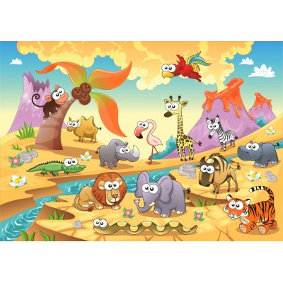 Puzzle  Bluebird-Puzzle-F-90050 Savannah Animals