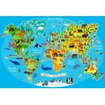 Puzzle  Bluebird-Puzzle-F-90091 World Travel Map