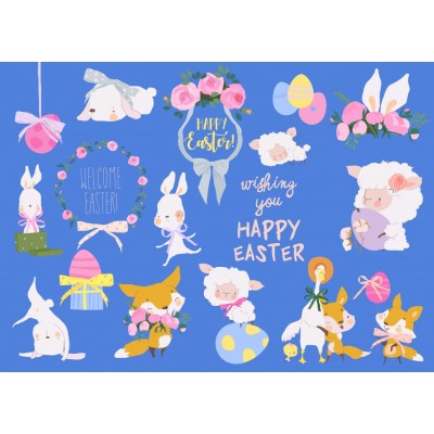 Puzzle  Bluebird-Puzzle-F-90634 Welcome Easter