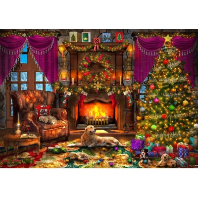 Puzzle  Bluebird-Puzzle-F-90700 Cosy Christmas Room