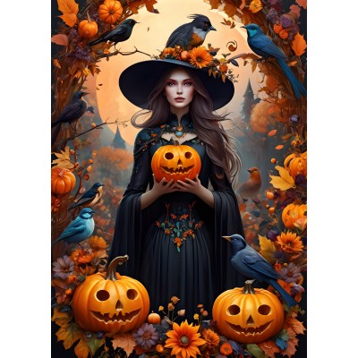 Puzzle  Bluebird-Puzzle-F-90828 Halloween Witch