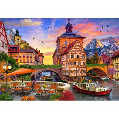 Puzzle  Bluebird-Puzzle-F-90834 Old City Hall, Bramberg Germany