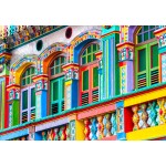 Puzzle  Bluebird-Puzzle-F-91042 Bunte Fassade, Singapur