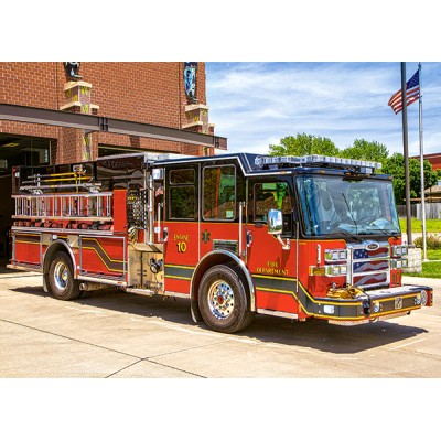Puzzle Castorland-018352 Feuerwehrauto