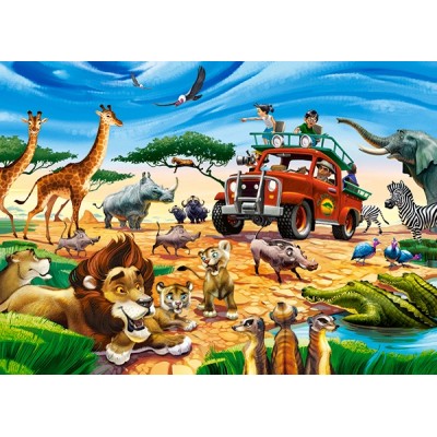 Puzzle Castorland-018390 Safari-Abenteuer