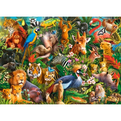 Puzzle  Castorland-030491 Unglaubliche Tiere