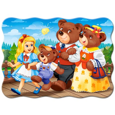 Puzzle Castorland-03716 Goldlöckchen und die drei Bären