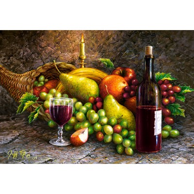 Puzzle  Castorland-104604 Fruit and Wine