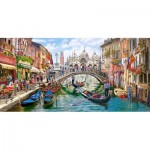 Puzzle  Castorland-400287 Der Charme von Venedig