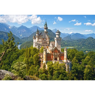 Puzzle  Castorland-53544 Blick auf das Schloss Neuschwanstein