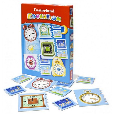 Puzzle  Castorland-E-067 Bildung: Die Uhrzeiten