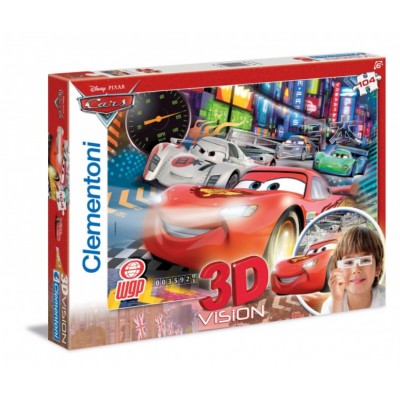 Puzzle Clementoni-20044 3D Effekt - Cars