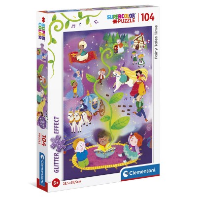 Puzzle Clementoni-20180 Glitter Effect - Fairy Tales Time